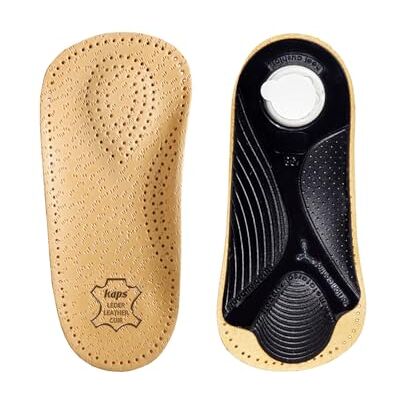Kaps 3/4 leren orthopedische inlegzolen met lengte- en dwarsboogondersteuning, orthopedische schoeninzetstukken voor mannen en vrouwen, bolero (38 EU) 38 EUR Kaps 3/4 leren orthopedische inlegzolen met lengte- en dwarsboogondersteuning, orthopedische schoeninzetstukken voor mannen en vrouwen, bolero (38 EU) 38 EUR