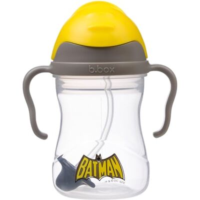 b.box Batman leerbeker voor alle hoeken, klapdeksel, zwaar rietje, handvat, lekvrij, BPA-vrij en vaatwasmachinebestendig, vanaf 6 maanden, 240 ml b.box Batman leerbeker voor alle hoeken, klapdeksel, zwaar rietje, handvat, lekvrij, BPA-vrij en vaatwasmachinebestendig, vanaf 6 maanden, 240 ml
