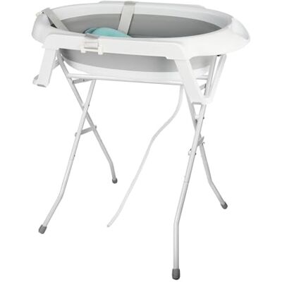OHMG Babybad van 0 tot 3 maanden, opvouwbaar, met standaard, voor baby's van 0 tot 3 maanden en nieuwe moeder OHMG Babybad van 0 tot 3 maanden, opvouwbaar, met standaard, voor baby's van 0 tot 3 maanden en nieuwe moeder