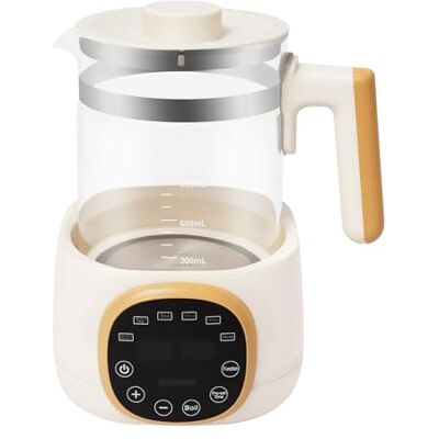 POTYYH Flessenverwarmer voor baby's, 1,3 liter, met digitaal led-display, temperatuurregeling, 72 uur warmhoudfunctie, geheugenfunctie, voor melk en babyvoeding, wit POTYYH Flessenverwarmer voor baby's, 1,3 liter, met digitaal led-display, temperatuurregeling, 72 uur warmhoudfunctie, geheugenfunctie, voor melk en babyvoeding, wit