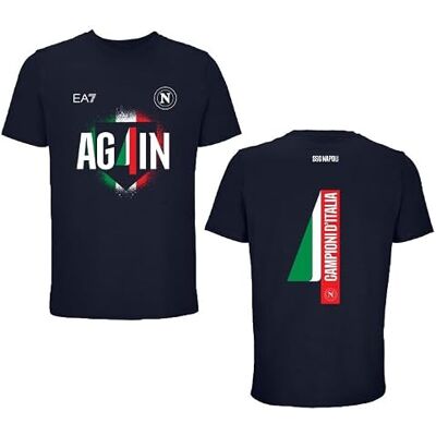 SSC NAPOLI T-shirt Celebrativa Campioni d'Italia 24/25 SR uniseks T-shirt volwassenen (1 stuk) SSC NAPOLI T-shirt Celebrativa Campioni d'Italia 24/25 SR uniseks T-shirt volwassenen (1 stuk)