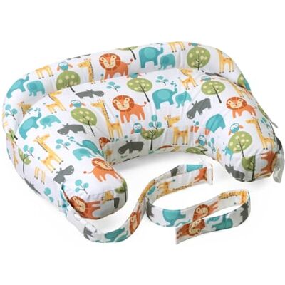 Chicco Boppy Luxe voedingskussen voor borstvoeding en flesjes, ergonomische vorm met ondersteuning voor moeder en kind, volledige vulling, afneembaar en machinewasbaar, 0 m + Chicco Boppy Luxe voedingskussen voor borstvoeding en flesjes, ergonomische vorm met ondersteuning voor moeder en kind, volledige vulling, afneembaar en machinewasbaar, 0 m +