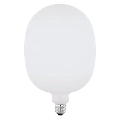 EGLO Ledlamp, E27, dimbaar, grote maat, ovaal, extra groot, van opaal wit glas, 4,5 watt (komt overeen met 40 watt), 470 lumen, warm wit, 2700 Kelvin, E170, Ø 17 cm EGLO Ledlamp, E27, dimbaar, grote maat, ovaal, extra groot, van opaal wit glas, 4,5 watt (komt overeen met 40 watt), 470 lumen, warm wit, 2700 Kelvin, E170, Ø 17 cm