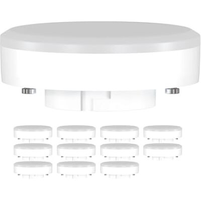 ledscom.de 12 x GX53 led-lamp, warmwit (2700 K), 10,6 W, 1038 lm, 115°, mat ledscom.de 12 x GX53 led-lamp, warmwit (2700 K), 10,6 W, 1038 lm, 115°, mat