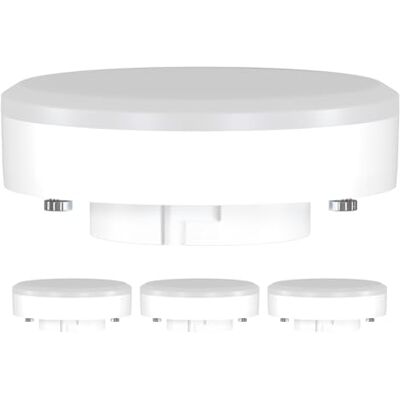 ledscom.de GX53 LED lamp, warm wit (2700K), 10,6W, 1038lm, 115°, mat, 4st. ledscom.de GX53 LED lamp, warm wit (2700K), 10,6W, 1038lm, 115°, mat, 4st.