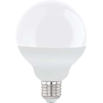 EGLO Ledlamp E27, wereldbol, 11,8 watt (komt overeen met 75 watt gloeilamp), 1055 lumen, neutraal wit, 4000 Kelvin, G95, Ø 9,5 cm EGLO Ledlamp E27, wereldbol, 11,8 watt (komt overeen met 75 watt gloeilamp), 1055 lumen, neutraal wit, 4000 Kelvin, G95, Ø 9,5 cm