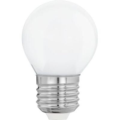 EGLO Ledlamp, E27, Milky van ondoorzichtig glas, 4 watt (komt overeen met 40 watt), 470 lumen, warm wit, 2700 Kelvin, G45, Ø 4,5 cm EGLO Ledlamp, E27, Milky van ondoorzichtig glas, 4 watt (komt overeen met 40 watt), 470 lumen, warm wit, 2700 Kelvin, G45, Ø 4,5 cm