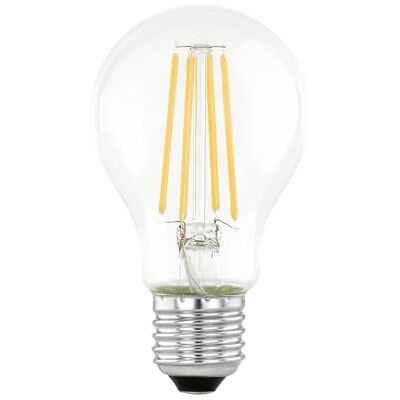 EGLO E27 ledlamp dag & nacht, vintage filamentlamp met bewegingsmelder en nachtlampje, 7 watt (komt overeen met 60 watt), 806 lumen, warm wit, 3000 Kelvin, A60, Ø 6 cm EGLO E27 ledlamp dag & nacht, vintage filamentlamp met bewegingsmelder en nachtlampje, 7 watt (komt overeen met 60 watt), 806 lumen, warm wit, 3000 Kelvin, A60, Ø 6 cm