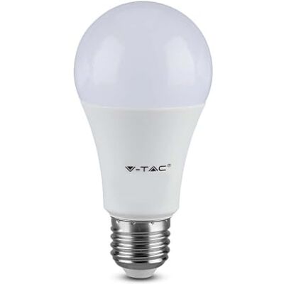 V-TAC Ledlamp E27 8,5 W (komt overeen met 60 W) A60-806 lumen, 6500 K, koudwit, opening van de lichtstraal 200 graden, maximale efficiëntie en energiebesparing V-TAC Ledlamp E27 8,5 W (komt overeen met 60 W) A60-806 lumen, 6500 K, koudwit, opening van de lichtstraal 200 graden, maximale efficiëntie en energiebesparing