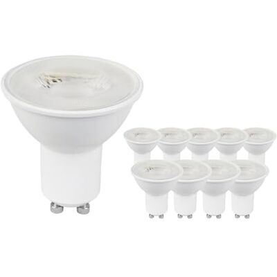 Ledvion 10 x GU10 led-spots, 4,5 W, 2700 K, 345 lumen, SMD led-chips, volledig glas, energiebesparend Ledvion 10 x GU10 led-spots, 4,5 W, 2700 K, 345 lumen, SMD led-chips, volledig glas, energiebesparend