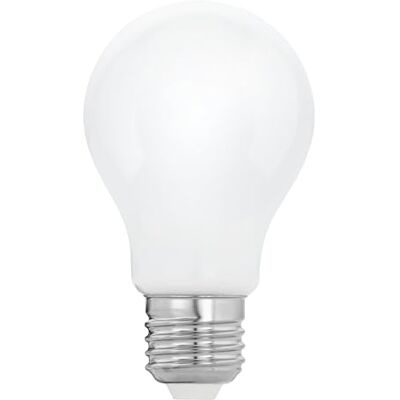 EGLO E27 LED-lamp, 9 watt, warm wit, 2700 Kelvin, Edison A60 lamp, ondoorzichtig glas wit, Ø 6 cm Edison A60, verre opaque blanc, Ø 6 cm EGLO E27 LED-lamp, 9 watt, warm wit, 2700 Kelvin, Edison A60 lamp, ondoorzichtig glas wit, Ø 6 cm Edison A60, verre opaque blanc, Ø 6 cm