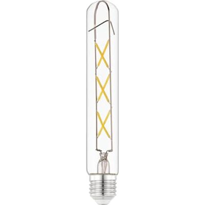 EGLO Ledlamp, E27, staaflamp, retro verlichting, 4 watt (komt overeen met 40 watt), 470 lumen, warm wit, 2700 Kelvin, Edison T30 lamp, Ø 3 cm EGLO Ledlamp, E27, staaflamp, retro verlichting, 4 watt (komt overeen met 40 watt), 470 lumen, warm wit, 2700 Kelvin, Edison T30 lamp, Ø 3 cm