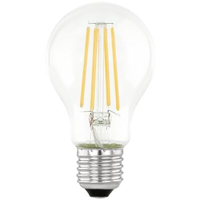 EGLO LED E27 lamp dag en nacht, gloeilamp klassiek met sensor, LED-lamp met nachtlampje, 6 watt (komt overeen met 60 watt), 806 lumen, E27 LED warm wit, 3000 Kelvin, LED-lamp A60, Ø 6 cm EGLO LED E27 lamp dag en nacht, gloeilamp klassiek met sensor, LED-lamp met nachtlampje, 6 watt (komt overeen met 60 watt), 806 lumen, E27 LED warm wit, 3000 Kelvin, LED-lamp A60, Ø 6 cm