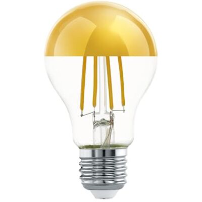 EGLO E27 LED-lamp, spiegelkoplamp, gouden spiegellamp, niet-verblindende 7,5 watt (komt overeen met 60 watt), 806 lumen, warm wit, 2700 Kelvin, Edison A60-lamp, Ø 6 cm EGLO E27 LED-lamp, spiegelkoplamp, gouden spiegellamp, niet-verblindende 7,5 watt (komt overeen met 60 watt), 806 lumen, warm wit, 2700 Kelvin, Edison A60-lamp, Ø 6 cm