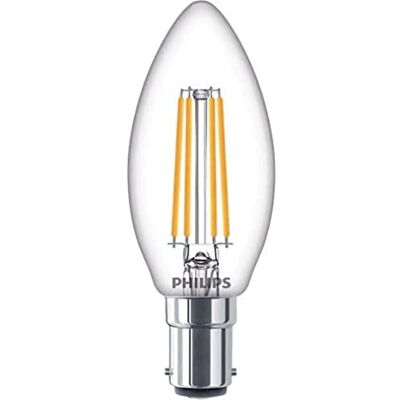 Philips Lighting Klassieke B15 LED-lamp, 40 W, kaarsvorm, B35, transparant, warm wit Philips Lighting Klassieke B15 LED-lamp, 40 W, kaarsvorm, B35, transparant, warm wit