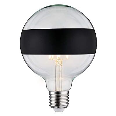 Paulmann G125-6W LED gloeidraad spiegel mat zwart 2700K warm wit dimbaar E27 Paulmann G125-6W LED gloeidraad spiegel mat zwart 2700K warm wit dimbaar E27