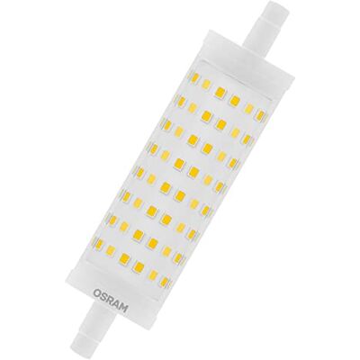 OSRAM dimbare LED flitslig met R7s basis, 16W LED buxus, vervanging vir 125W gloeilamp, warm wit (2700K)\ OSRAM dimbare LED flitslig met R7s basis, 16W LED buxus, vervanging vir 125W gloeilamp, warm wit (2700K)\