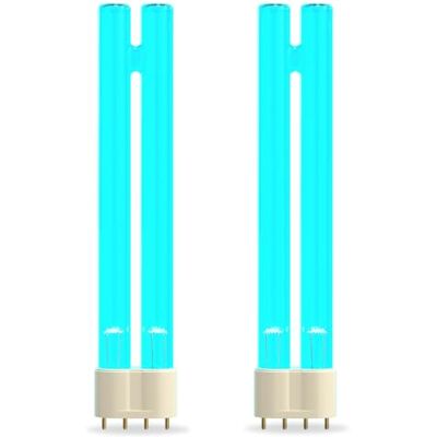BrightArk UV-lamp, 18 W, PLL 2G11, 4-polig, vijverfilterlampen, UVC-lampen, uv-buis 2G11 PLL voor desinfectie van vijvers en visaquaria, 2 stuks BrightArk UV-lamp, 18 W, PLL 2G11, 4-polig, vijverfilterlampen, UVC-lampen, uv-buis 2G11 PLL voor desinfectie van vijvers en visaquaria, 2 stuks
