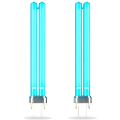 BrightArk UV-lamp, 11 W, PLS G23, 2-polig, vijverfilterlampen, uv-C-lampen, vervangende uv-buis G23 PLS voor desinfectie van vijvers en visaquaria, 2 stuks BrightArk UV-lamp, 11 W, PLS G23, 2-polig, vijverfilterlampen, uv-C-lampen, vervangende uv-buis G23 PLS voor desinfectie van vijvers en visaquaria, 2 stuks