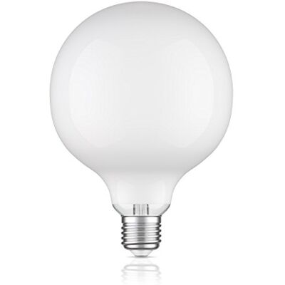 ledscom.de Ledlamp E27, G125, warmwit (2700 K), 6,2 W, 845 lm, extra mat matglas ledscom.de Ledlamp E27, G125, warmwit (2700 K), 6,2 W, 845 lm, extra mat matglas