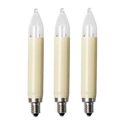 Hellum 902037 Set van 3 reservelaarsen voor lichtketting met 20 brandpunten, binnen- en buitenverlichting, warmwit, ivoor, E10-fitting, 12 V, 3 W, 22 lumen Hellum 902037 Set van 3 reservelaarsen voor lichtketting met 20 brandpunten, binnen- en buitenverlichting, warmwit, ivoor, E10-fitting, 12 V, 3 W, 22 lumen