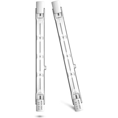 Klarlight Halogeenlamp R7s 118 mm 400 W 7500 lm J118 dimbaar dubbel uiteinde 240 V J lijntype warm wit 2800 K wolfraam gloeidraad halogeen lamp voor plafondlamp landschapsverlichting, 2 stuks Klarlight Halogeenlamp R7s 118 mm 400 W 7500 lm J118 dimbaar dubbel uiteinde 240 V J lijntype warm wit 2800 K wolfraam gloeidraad halogeen lamp voor plafondlamp landschapsverlichting, 2 stuks