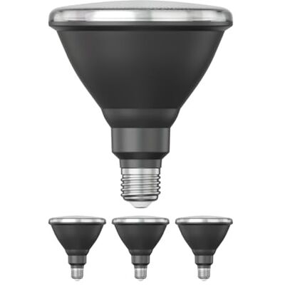 ledscom.de 4 x E27 ledlampen, PAR38 korte hals, warm wit (2700 K), 15,9 W, 1279 lm, 43°, reflectorspiegel (zilver) ledscom.de 4 x E27 ledlampen, PAR38 korte hals, warm wit (2700 K), 15,9 W, 1279 lm, 43°, reflectorspiegel (zilver)