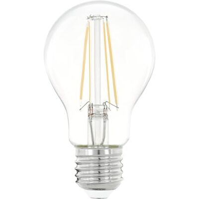EGLO E27 ledlamp, klassieke lamp, retroverlichting, 4 watt (komt overeen met à 40 watts), 470 lumens, blanc chaud, 2700 Kelvin, ampoule Edison A60, Ø 6 cm EGLO E27 ledlamp, klassieke lamp, retroverlichting, 4 watt (komt overeen met à 40 watts), 470 lumens, blanc chaud, 2700 Kelvin, ampoule Edison A60, Ø 6 cm