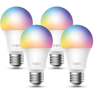 Tapo TP-Link wifi-slimme gloeilamp, E27, meerkleurig, 2500 K-6500 K, dimbaar, 8,7 W, 806 lm, compatibel met Alexa en Google Home, spraakbediening, energiebesparend, L530E (4 stuks) Tapo TP-Link wifi-slimme gloeilamp, E27, meerkleurig, 2500 K-6500 K, dimbaar, 8,7 W, 806 lm, compatibel met Alexa en Google Home, spraakbediening, energiebesparend, L530E (4 stuks)