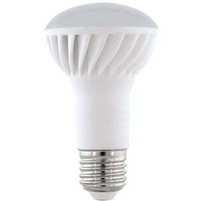 EGLO LED E27 lamp, gloeilamp, reflector LED, 7 Watt (equivalent aan 42 Watt), 500 lumen, E27 LED warm wit, 3000 Kelvin, LED lampen, gloeilamp R63, Ø 6,3 cm 500 Lumen, warmweiß 3000 Kelvin, LED Leuchtmittel, Glühlampe R63, Ø 6,3 cm EGLO LED E27 lamp, gloeilamp, reflector LED, 7 Watt (equivalent aan 42 Watt), 500 lumen, E27 LED warm wit, 3000 Kelvin, LED lampen, gloeilamp R63, Ø 6,3 cm 500 Lumen, warmweiß 3000 Kelvin, LED Leuchtmittel, Glühlampe R63, Ø 6,3 cm