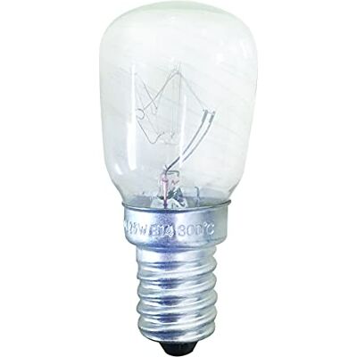 Velamp Gloeilamp, ST26, 15W/100lm, fitting E14, 3000K. Speciaal voor ovens LB903O-27K Velamp Gloeilamp, ST26, 15W/100lm, fitting E14, 3000K. Speciaal voor ovens LB903O-27K