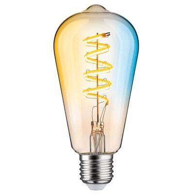 Paulmann 29157 Filament 230 V Smart Home Zigbee LED cilindrisch ST64 E27 600 lm 7,5 W tunable wit dimbaar goud lamp Paulmann 29157 Filament 230 V Smart Home Zigbee LED cilindrisch ST64 E27 600 lm 7,5 W tunable wit dimbaar goud lamp