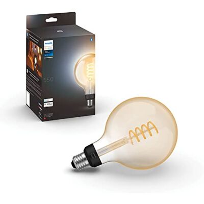 Philips Lighting Hue White Ambiance Ledlamp, E27-filament, G125 Giant Globe, compatibel met Bluetooth, werkt met Alexa, Google Assistant en Apple Homekit Philips Lighting Hue White Ambiance Ledlamp, E27-filament, G125 Giant Globe, compatibel met Bluetooth, werkt met Alexa, Google Assistant en Apple Homekit