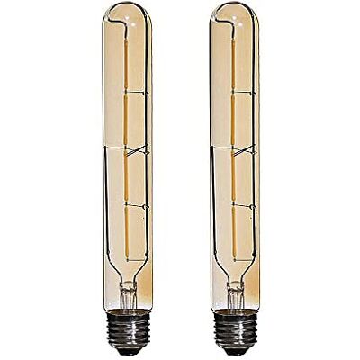 Ruihua Edison Retro Vintage Decoratieve Buis Lampen E27 4W (Vervangt 40W E27 Schroeven Halogeenlamp) Warm Wit 2700K Lange Reageerbuis Lamp T30 Filament LED Lampen Amber Glas Niet Dimbaar 2 stuks Ruihua Edison Retro Vintage Decoratieve Buis Lampen E27 4W (Vervangt 40W E27 Schroeven Halogeenlamp) Warm Wit 2700K Lange Reageerbuis Lamp T30 Filament LED Lampen Amber Glas Niet Dimbaar 2 stuks