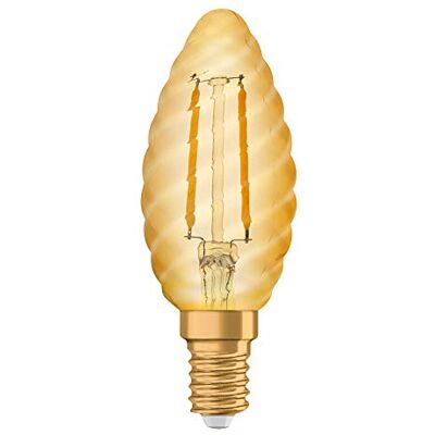 OSRAM LED Vintage Edition 1906, fitting: E14, niet dimbaar, warm wit, gouden gloeidraad OSRAM LED Vintage Edition 1906, fitting: E14, niet dimbaar, warm wit, gouden gloeidraad