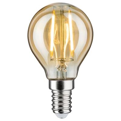 Paulmann 28525 LED Vintage bolvormig 2 W, E14, 230 V, goud 1700 K Paulmann 28525 LED Vintage bolvormig 2 W, E14, 230 V, goud 1700 K
