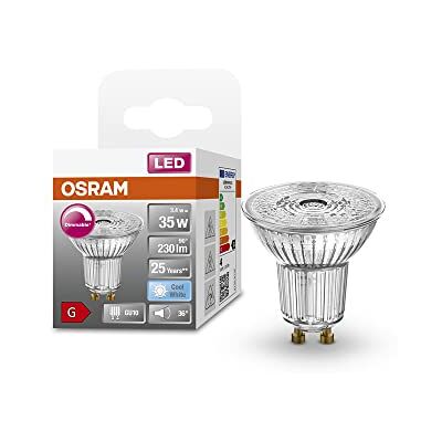 OSRAM Superstar reflectorlamp, GU10-basis, helder glas, koud wit (4000 K), 230 lumen, vervanging voor traditionele 35 W-lampen, 1 stuk OSRAM Superstar reflectorlamp, GU10-basis, helder glas, koud wit (4000 K), 230 lumen, vervanging voor traditionele 35 W-lampen, 1 stuk