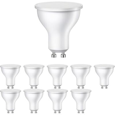 ledscom.de Ledlampen, GU10, PAR16, warmwit (2800 K), 0,5 W, 49 lm, 100 graden, 10 stuks, mat ledscom.de Ledlampen, GU10, PAR16, warmwit (2800 K), 0,5 W, 49 lm, 100 graden, 10 stuks, mat