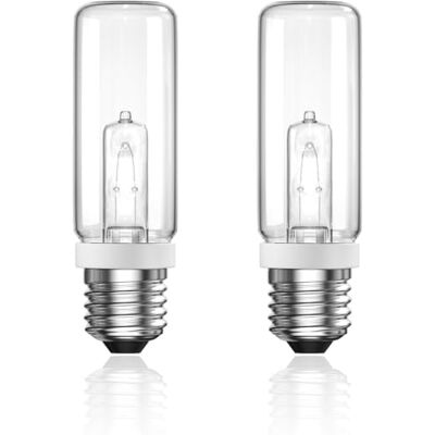 TobeBright 250 W E27 Buisvormige Halogeenlampen Warm Wit 2800 K Dimbaar 3665 Lumen Halogeenverlichting voor Studio Slaapkamer Woonkamer Kantoor 230V (2 stuks) TobeBright 250 W E27 Buisvormige Halogeenlampen Warm Wit 2800 K Dimbaar 3665 Lumen Halogeenverlichting voor Studio Slaapkamer Woonkamer Kantoor 230V (2 stuks)