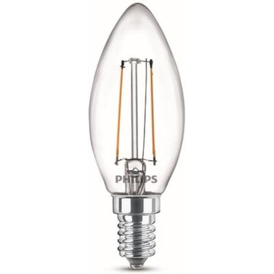Philips ampoule LED Equivalent 25W E14 Blanc chaud, Non dimmable, Verre, Lot de 2 Philips ampoule LED Equivalent 25W E14 Blanc chaud, Non dimmable, Verre, Lot de 2