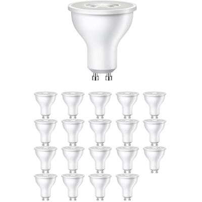 ledscom.de 20 x GU10, PAR16 LED-lampen, wit (4100 K), 5,7 W, 535 lm, 35 ledscom.de 20 x GU10, PAR16 LED-lampen, wit (4100 K), 5,7 W, 535 lm, 35