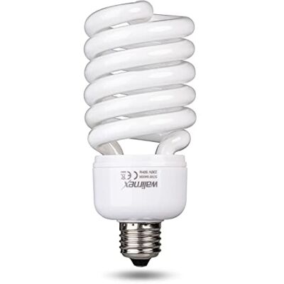 Walimex Daylight 16233 Daglicht Spiraallamp, 50 W, spaarlamp, E27-fitting, 5500 K, daglicht, 50 W, komt overeen met een 250 W gloeilamp voor lichtbak en reflector, wit Walimex Daylight 16233 Daglicht Spiraallamp, 50 W, spaarlamp, E27-fitting, 5500 K, daglicht, 50 W, komt overeen met een 250 W gloeilamp voor lichtbak en reflector, wit