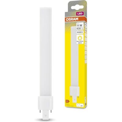 OSRAM Lamps DULUX S LED EM & AC MAINS / LED tube: G23, Lengte: 234 mm, 6 W, vervanger voor 11 W, mat, Warm Wit, 3000 K 1 Verpakking,Wit OSRAM Lamps DULUX S LED EM & AC MAINS / LED tube: G23, Lengte: 234 mm, 6 W, vervanger voor 11 W, mat, Warm Wit, 3000 K 1 Verpakking,Wit