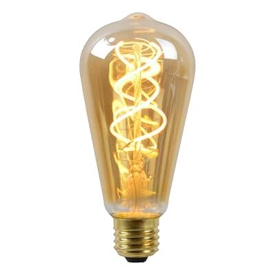 LUCIDE LED Bulb Filament lamp diametro 6,4 cm LED Dimb. E27 1x5W 2200K Amber, 1 x 1 x 14.6 cm LUCIDE LED Bulb Filament lamp diametro 6,4 cm LED Dimb. E27 1x5W 2200K Amber, 1 x 1 x 14.6 cm
