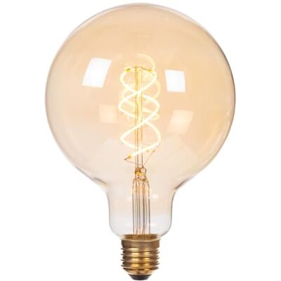 LUCIDE G125 Gloeilamp Ø 12,5 cm E27-1 x 4,9 W 2200 K Amber LUCIDE G125 Gloeilamp Ø 12,5 cm E27-1 x 4,9 W 2200 K Amber