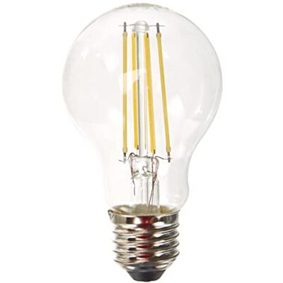 Bellalux Ledlamp, E27-fitting, koud wit (4000 K), helder filament, gloeilamp, ter vervanging van een conventionele 60 W gloeilamp, 1 stuk Bellalux Ledlamp, E27-fitting, koud wit (4000 K), helder filament, gloeilamp, ter vervanging van een conventionele 60 W gloeilamp, 1 stuk