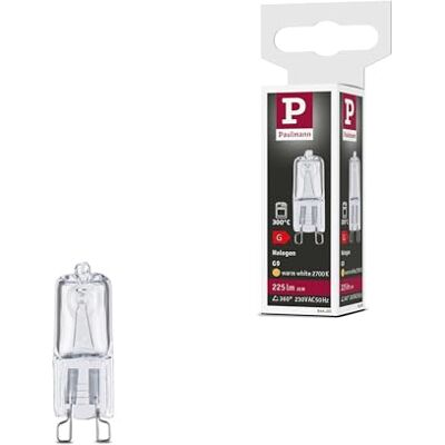 Paulmann 84400 G9 halogeen penhouder 25 W 225 lm dimbaar 13 mm transparant 230 V glas 2700 K warm wit Paulmann 84400 G9 halogeen penhouder 25 W 225 lm dimbaar 13 mm transparant 230 V glas 2700 K warm wit