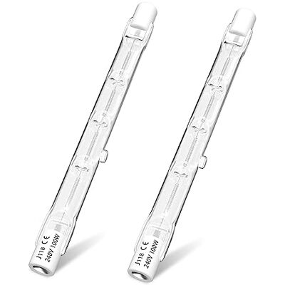 Klarlight 100 W R7S halogeen 118 mm dimbaar 2800 K warmwit halogeenlamp, 1300 LM J118 AC 220-240 V lineaire halogeenlamp, 360 ° hoek halogeenlampen voor thuis, 2 stuks Klarlight 100 W R7S halogeen 118 mm dimbaar 2800 K warmwit halogeenlamp, 1300 LM J118 AC 220-240 V lineaire halogeenlamp, 360 ° hoek halogeenlampen voor thuis, 2 stuks