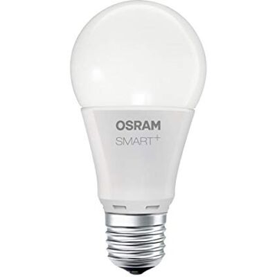 OSRAM Smart led ZigBee lamp met E27-fitting, warmwit, dimbaar, direct compatibel met Echo Plus en Echo Show generatie). OSRAM Smart led ZigBee lamp met E27-fitting, warmwit, dimbaar, direct compatibel met Echo Plus en Echo Show generatie).