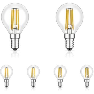 ledscom.de 6 ledlampen E14, G45, warmwit (2700 K), 4,5 W, 542 lm, dimmer met 3 standen ledscom.de 6 ledlampen E14, G45, warmwit (2700 K), 4,5 W, 542 lm, dimmer met 3 standen